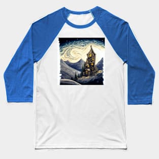 Starry Night Above The Shrieking Shack Baseball T-Shirt